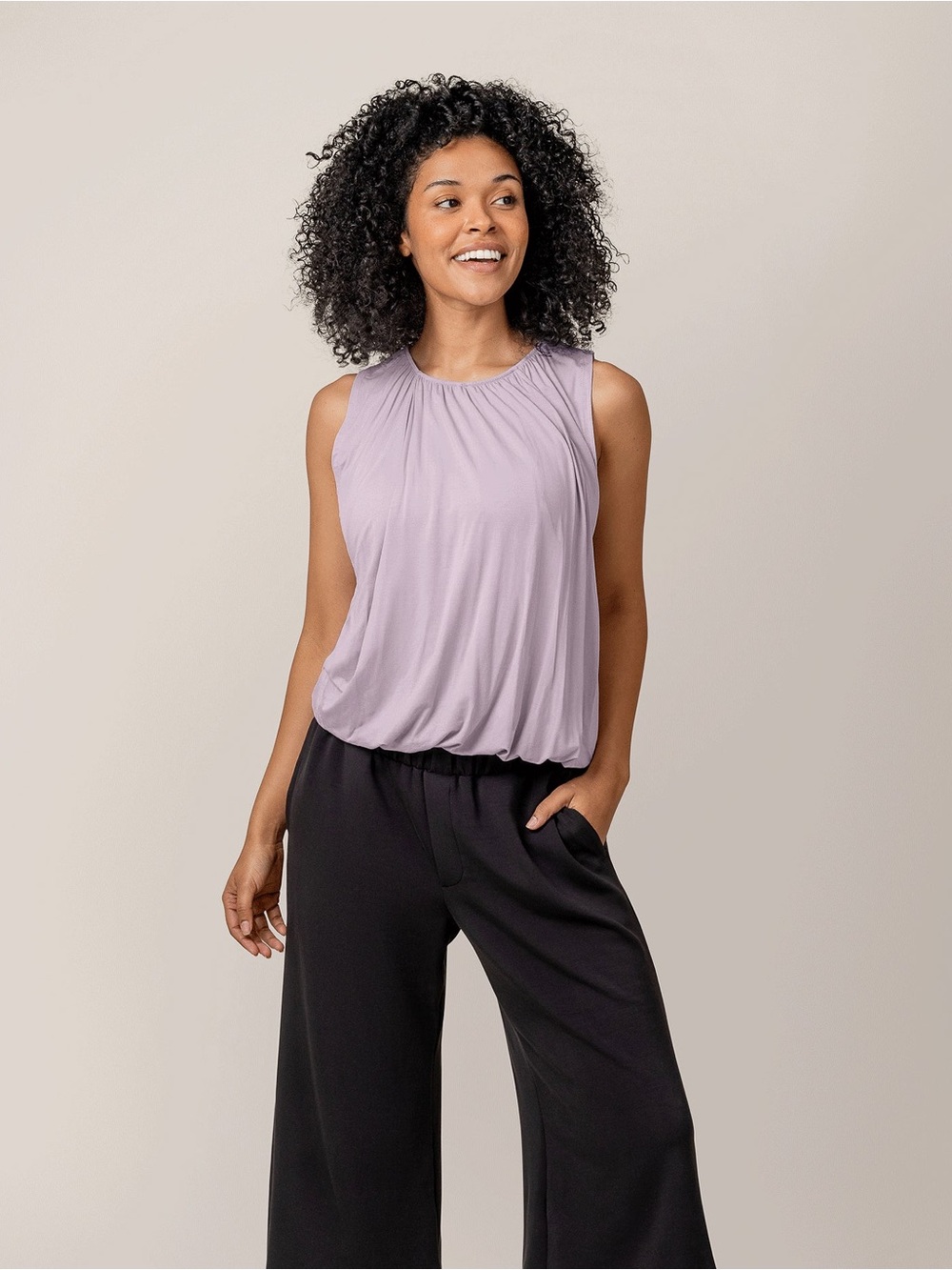 Kindred Bravely Piper nursing tank in lavender mist, size S